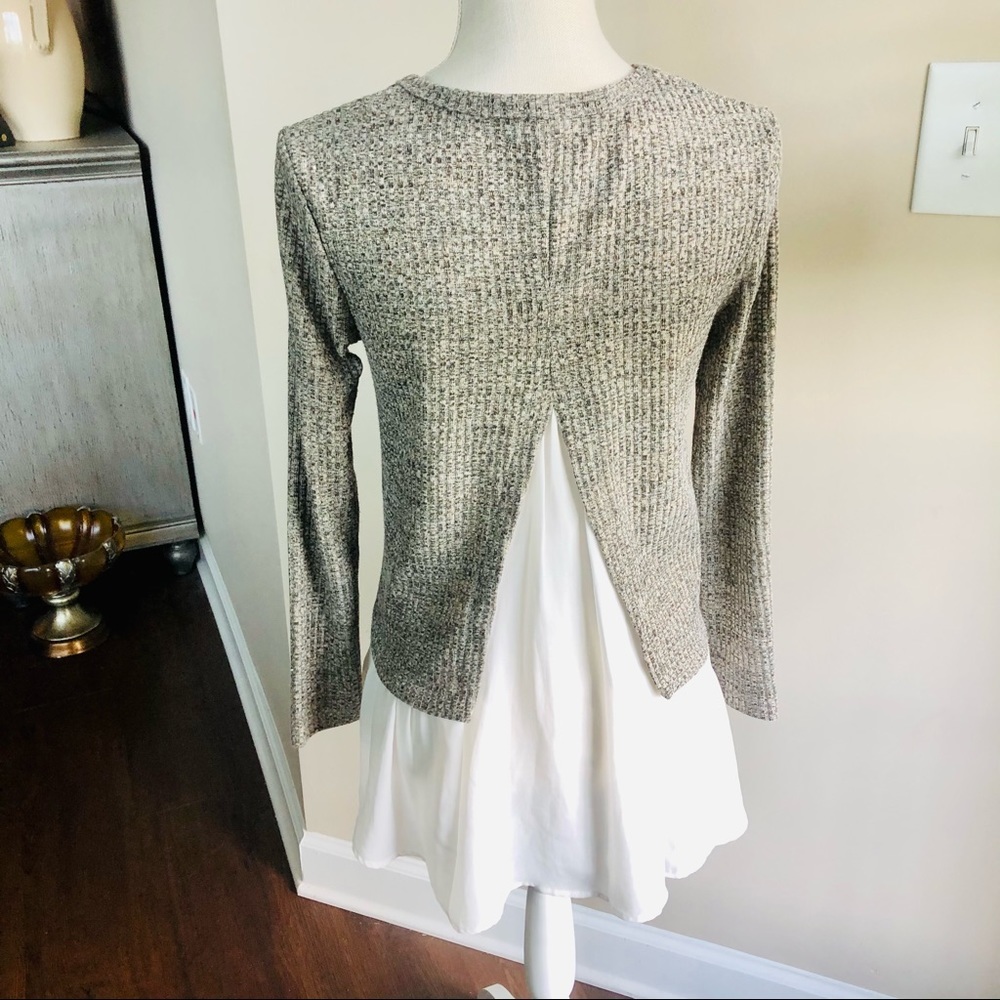 Altar’d State Flowy Boho Split Back Sweater